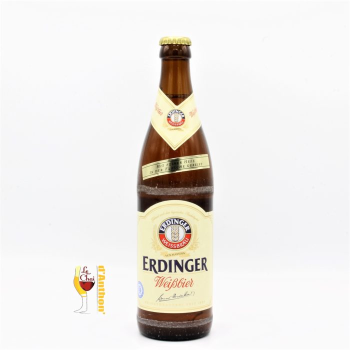 Le Chai D&754.JPG039;Anthon Biere Bouteille Blanche Brasserie Erdinger Weiss Hell Allemande 50cl 754