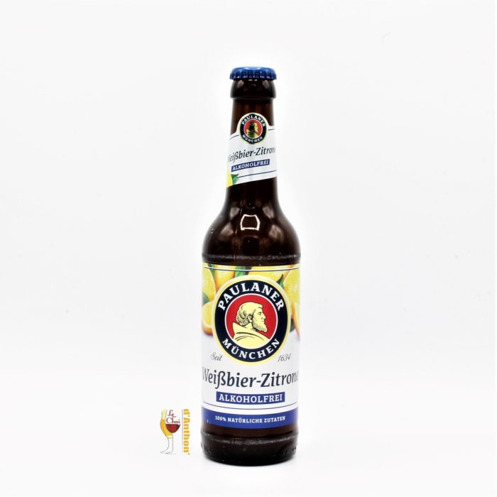 Biere Bouteille Blanche Aromatisee Brasserie Paulaner Citron Allemande 33cl