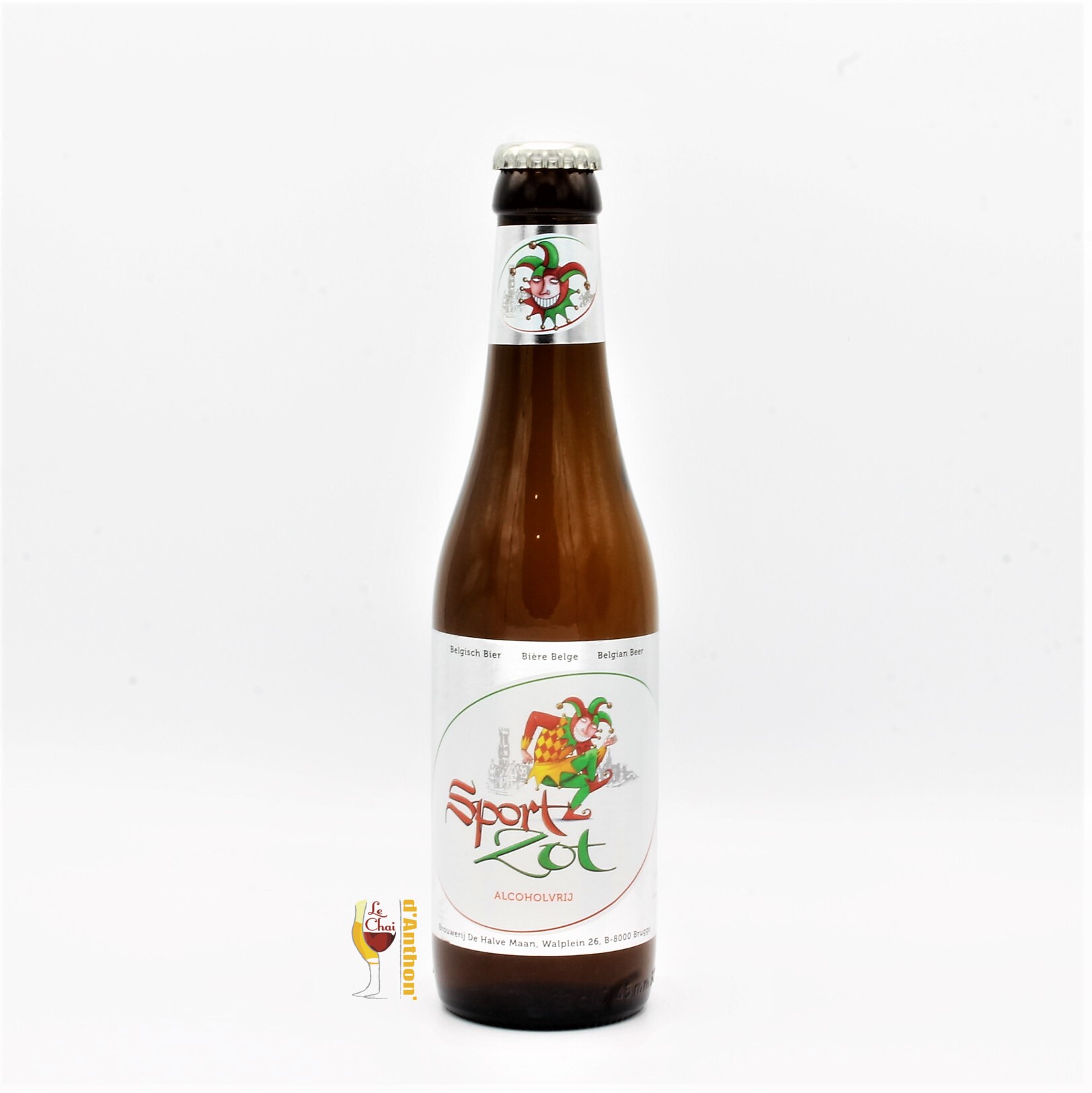 Biere Bouteille Blanche Sans Alcool Brasserie De Halve Maan Belge 33cl Biere Bouteille Blanche Sans Alcool Brasserie De Halve Maan Belge 33cl