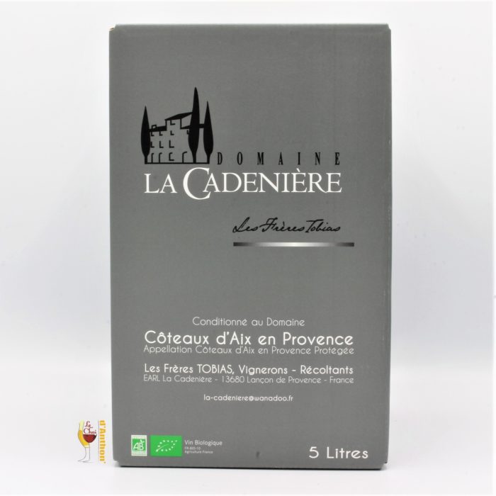 Vin Bib Cubis Fontaine A Vin Coteaux Aix Provence Leonie De La Cadeniere 5l