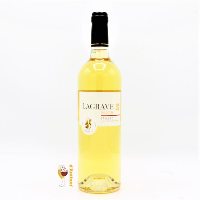 Vin Blanc Bouteille Sud Ouest Gaillac Doux Lagrave 75cl