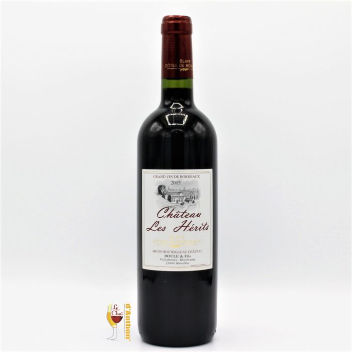 Vin Bouteille Rouge Bordeaux Blaye Cotes De Bordeaux Les Herits 75cl