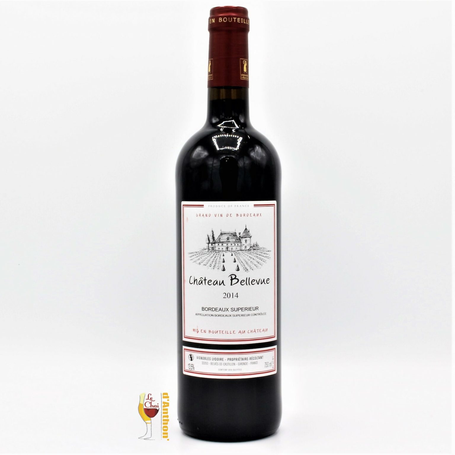AOP BORDEAUX SUPERIEUR CHÂTEAU BELLEVUE 75CL Le Chai d'Anthon