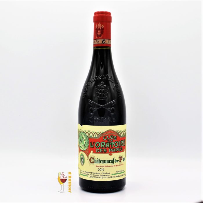 Vin Bouteille Rouge Rhone Chateauneuf Du Pape Clos De L Oratoire Des Papes 2016 75cl