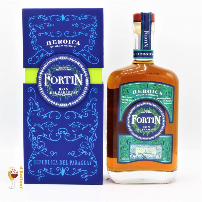 Spiritueux Rhum Ambre Melasse Paraguay Fortin Heroica 70cl